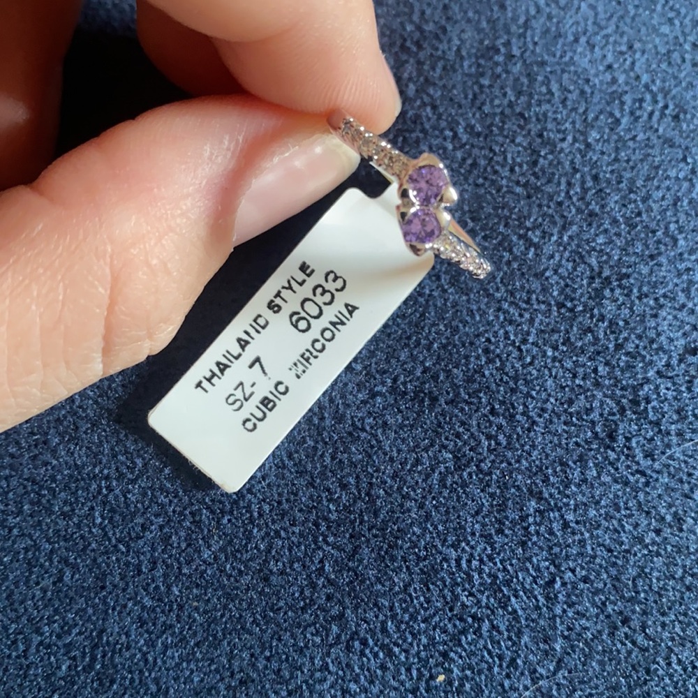 Amethyst silver ring - Picture 2 of 3